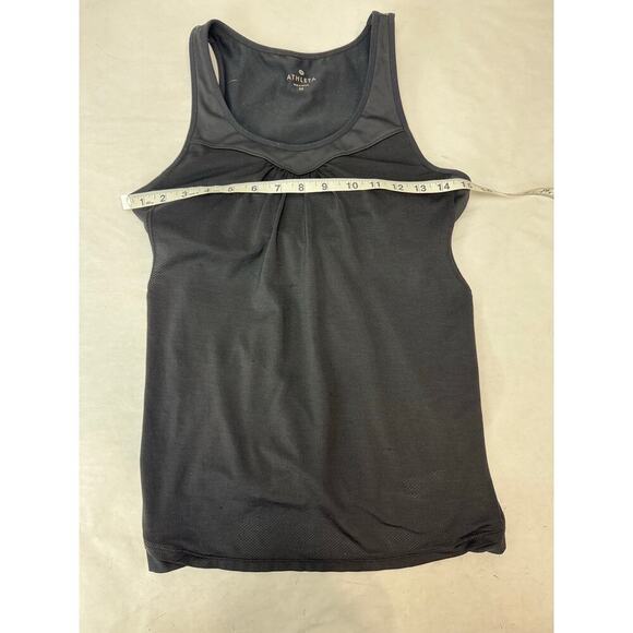 Athleta Gel Mesh Supercharged Tank Top Black Athletic Build-In Bra Medium - Picture 3 of 13